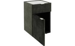 Goossens nachtkastje briljant luxe groen stof - 8211869-A-02
