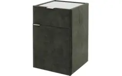 Goossens nachtkastje briljant luxe groen stof - 8211869-A-02