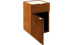 Goossens nachtkastje briljant luxe bruin stof - 8211871-A-02