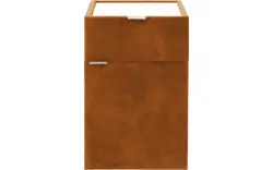 Goossens nachtkastje briljant luxe bruin stof - 8211871-A-02