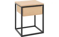 Goossens nachtkastje lord wit eiken - 8211889-02