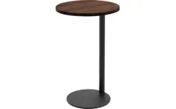 Goossens nachtkastje oval donker bruin eiken - 8211902-01