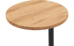 Goossens nachtkastje runt blank eiken - 8211899-03