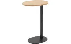 Goossens nachtkastje oval wit eiken - 8211901-01
