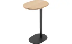 Goossens nachtkastje oval wit eiken - 8211901-01