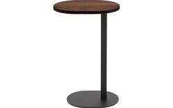 Goossens nachtkastje oval donker bruin eiken - 8211902-01