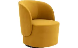 Goossens draaifauteuil gando geel stof - 8212515-01