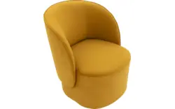 Goossens draaifauteuil gando geel stof - 8212515-01