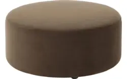 Goossens poef arendal bruin stof - 8212612-01