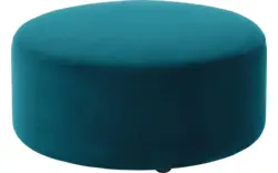 Goossens poef arendal blauw stof - 8212614-01