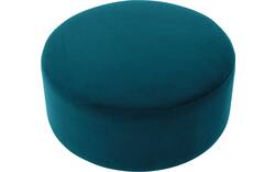 Goossens poef arendal blauw stof - 8212614-02