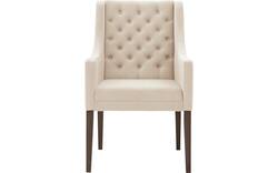 Goossens eetkamerstoel pearl beige stof - 8213064-02
