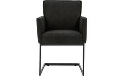 Goossens excellent eetkamerstoel tom grijs micro leer - 8213147-02