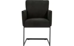Goossens excellent eetkamerstoel tom grijs micro leer - 8213147-02