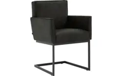 Goossens excellent eetkamerstoel tom grijs micro leer - 8213147-02