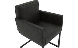 Goossens excellent eetkamerstoel tom grijs micro leer - 8213147-02
