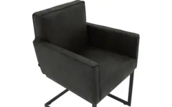 Goossens excellent eetkamerstoel tom grijs micro leer - 8213147-02