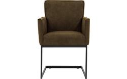 Goossens excellent eetkamerstoel tom groen micro leer - 8213148-02