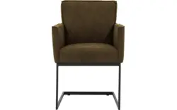 Goossens excellent eetkamerstoel tom groen micro leer - 8213148-02