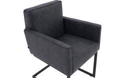 Goossens excellent eetkamerstoel tom blauw micro leer - 8213149-02