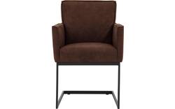 Goossens excellent eetkamerstoel tom bruin micro leer - 8213150-02
