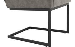 Goossens excellent eetkamerstoel tom grijs micro leer - 8213151-02