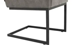 Goossens excellent eetkamerstoel tom grijs micro leer - 8213151-02