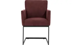 Goossens excellent eetkamerstoel tom rood micro leer - 8213152-02