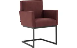 Goossens excellent eetkamerstoel tom rood micro leer - 8213152-02