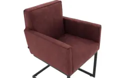 Goossens excellent eetkamerstoel tom rood micro leer - 8213152-02