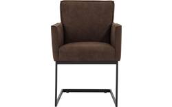 Goossens excellent eetkamerstoel tom bruin micro leer - 8213153-02