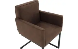 Goossens excellent eetkamerstoel tom bruin micro leer - 8213153-02