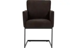 Goossens excellent eetkamerstoel tom bruin micro leer - 8213154-02