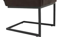 Goossens excellent eetkamerstoel tom bruin micro leer - 8213154-02