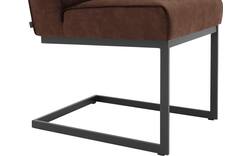 Goossens excellent eetkamerstoel tom bruin micro leer - 8213155-02