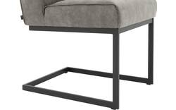 Goossens excellent eetkamerstoel tom grijs micro leer - 8213157-02