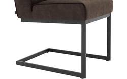 Goossens excellent eetkamerstoel tom bruin micro leer - 8213159-02