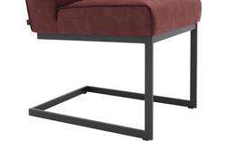 Goossens excellent eetkamerstoel tom rood micro leer - 8213161-02