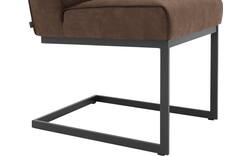 Goossens excellent eetkamerstoel tom bruin micro leer - 8213162-02