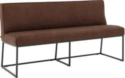 Goossens excellent eetkamerbank tom bruin micro leer - 8213171-01