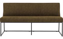 Goossens excellent eetkamerbank tom groen micro leer - 8213176-01
