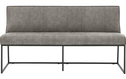 Goossens excellent eetkamerbank tom grijs micro leer - 8213177-01