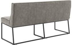 Goossens excellent eetkamerbank tom grijs micro leer - 8213177-03
