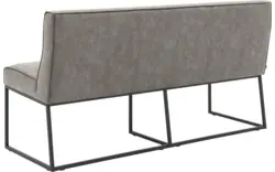 Goossens excellent eetkamerbank tom grijs micro leer - 8213177-01