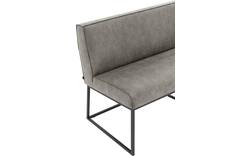 Goossens excellent eetkamerbank tom grijs micro leer - 8213177-01