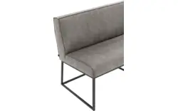 Goossens excellent eetkamerbank tom grijs micro leer - 8213177-01