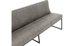 Goossens excellent eetkamerbank tom grijs micro leer - 8213177-01
