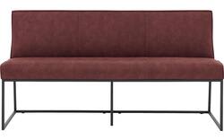 Goossens excellent eetkamerbank tom rood micro leer - 8213178-01