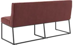 Goossens excellent eetkamerbank tom rood micro leer - 8213178-01