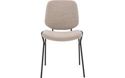 Goossens eetkamerstoel hjalmar beige stof - 8213331-01